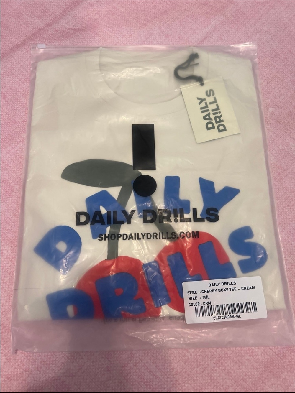 Daily Drills Cherry Boxy TShirt in M/L - Picture 2 of 4